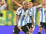 De Paul y su particular gesto apenas terminado el partido en el Maracaná. 