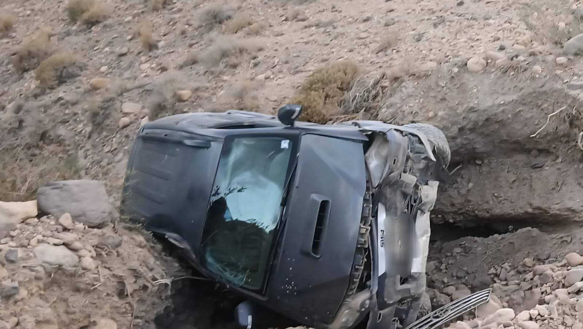 Fuerte vuelco en la ruta 41, en el norte neuquino