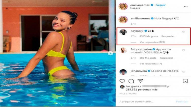 Emilia Mernes y Neymar tienen un tiempo lanzándose indirectas por redes sociales.