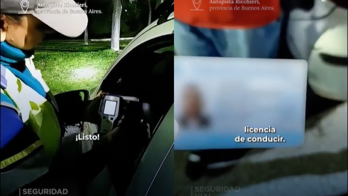 El hombre dio 1,34 g/l de alcohol en sangre.