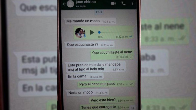 Me mandé un moco, los mensajes de WhatsApp del hombre que asesinó a su hijastro