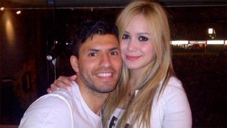 Karina y su ex, el Kun Aguero.
