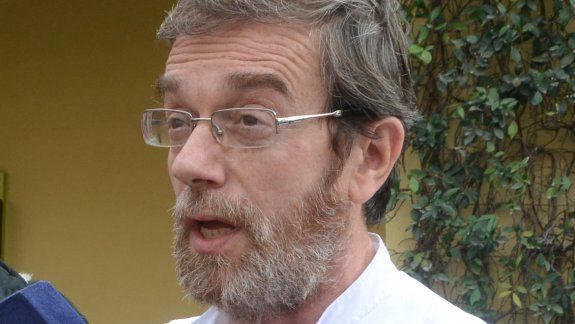 César DelAlli, de Siprosapune, en una audiencia con los diputados.