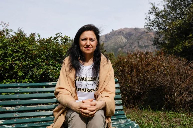 Ksenia Tatakanova, amiga de la madre del bebé que nació en el Hospital Zonal.