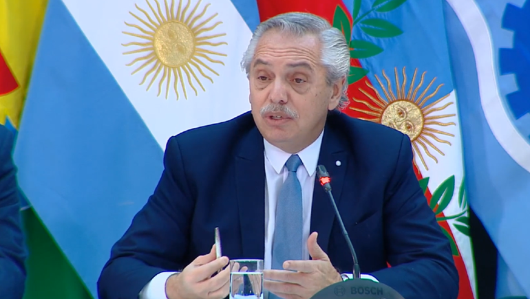 El presidente Alberto Fernández.