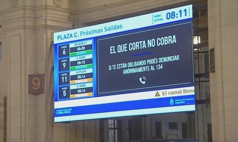 En el día de la marcha, la advertencia a los piqueteros en la estación de Constitución