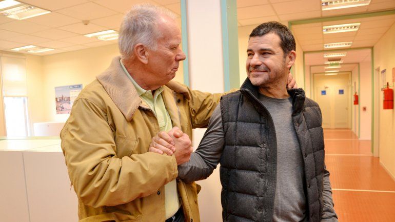 Marcó una huella.&nbsp; Galuccio fue reconocido por el personal tras su despedida de Vaca Muerta.