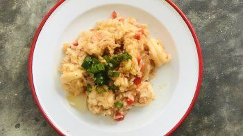 arroz langostinos