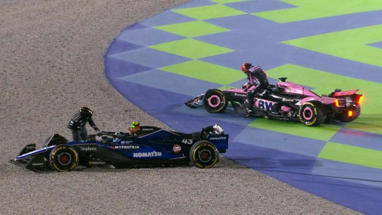 El choque de Esteban Ocon a Franco Colapinto El choque de Esteban Ocon a Franco Colapinto