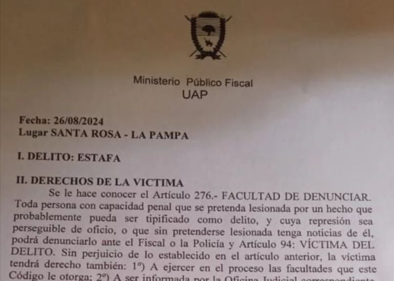 La denuncia presentada por la conductora de la ambulancia a fines de agosto. La denuncia presentada por la conductora de la ambulancia a fines de agosto.