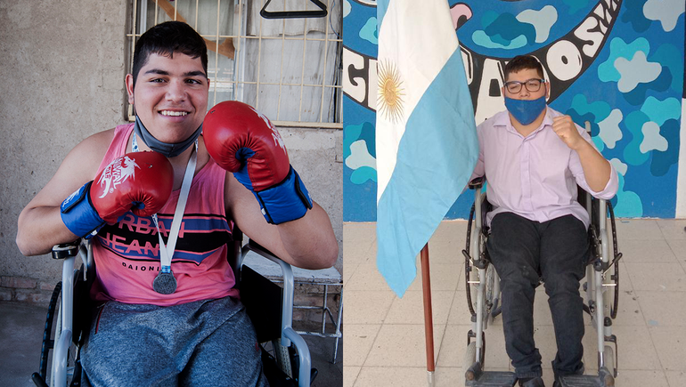 José boxeó la virtualidad y las limitaciones y se convirtió en el abanderaro del CPEM 69.&nbsp;