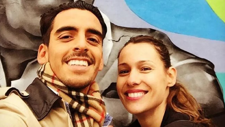 Pampita y su hermano Guillermo.