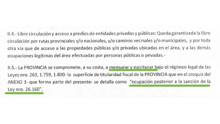 En febrero de 2023 la provincia se comprometió a mensurar y escriturar las tierras ocupadas por los Kaxipañyñ después de la Ley 26.160. Es decir, las tierras del ismo donde se tuvieron que mudar las asociaciones en 2017, y donde ahora YPF quiere perfoar. En febrero de 2023 la provincia se comprometió a mensurar y escriturar las tierras ocupadas por los Kaxipañyñ después de la Ley 26.160. Es decir, las tierras del ismo donde se tuvieron que mudar las asociaciones en 2017, y donde ahora YPF quiere perfoar.