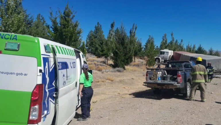 Se descompensó manejando un camión en Ruta 237: qué pasó