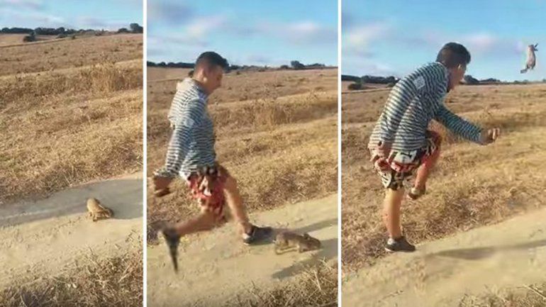 España busca a joven que pateó un conejo gritando Cristiano Ronaldo