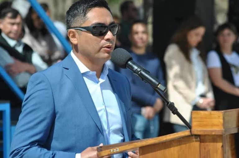 El intendente de Mariano Moreno, Javier Huilipan.