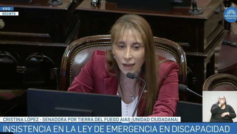 El hit Alta Coimera llegó al Congreso de la Nación de la mano de una senadora fueguina.