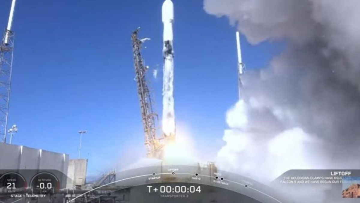 Así fue el lanzamiento del satélite argentino San Martín desde Cabo Cañaveral
