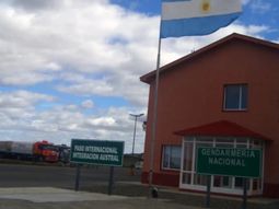 Paso Internacional Interación Austral, en la frontera Argentina-Chile.