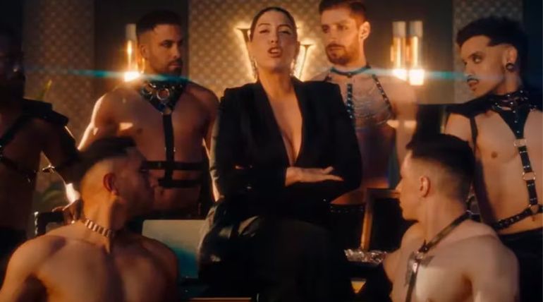 Wanda Nara en el video de Bad Bitch, la canción con la que se lanzó como cantante.
