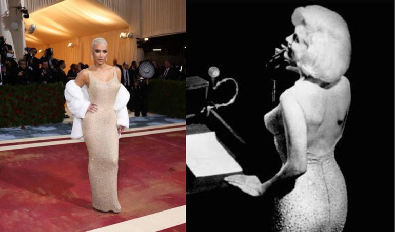 Kim Kardashian adelgazó 7 kilos tomando la droga llamada Ozempic, para ponerse un vestido original de Marilyn Monroe. Foto: Google. Kim Kardashian adelgazó 7 kilos tomando la droga llamada Ozempic, para ponerse un vestido original de Marilyn Monroe. Foto: Google.