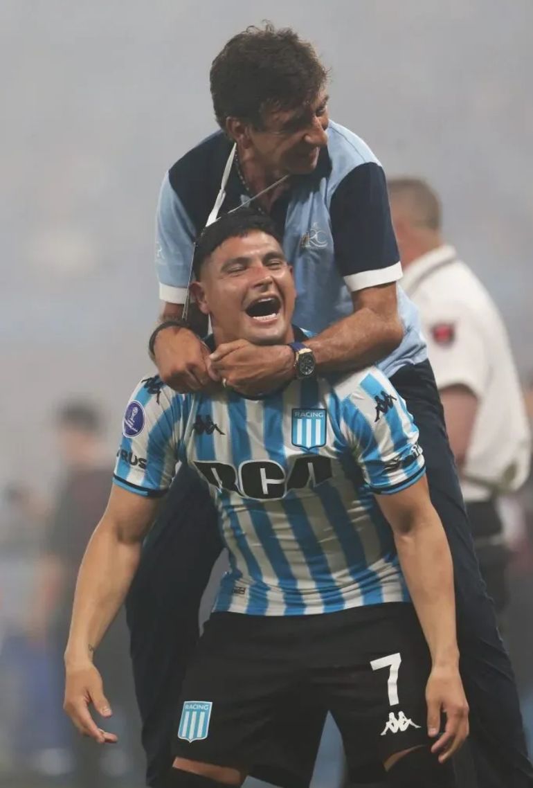 Gustavo Costas y Maxi Salas Gustavo Costas y Maxi Salas