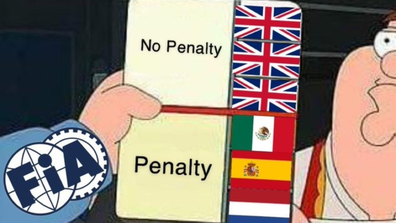 Memes por protesta de Mercedes a la FIA y el chapuzón viral de Bottas