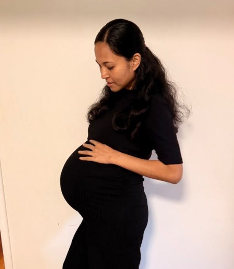 La madre, Jenitar Sau Na’amoana, y su esposo, Jortham, no tenían planificado ampliar la familia.