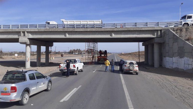 Obra de la Autovía entre Senillosa y Arroyito.