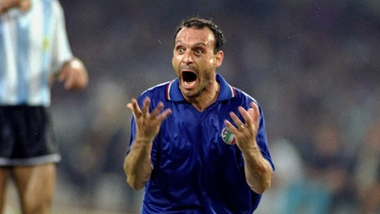La figura del fútbol italiano es recordado por ser goleador de su país en el mundial del 90 (Foto: Reuters).&nbsp;