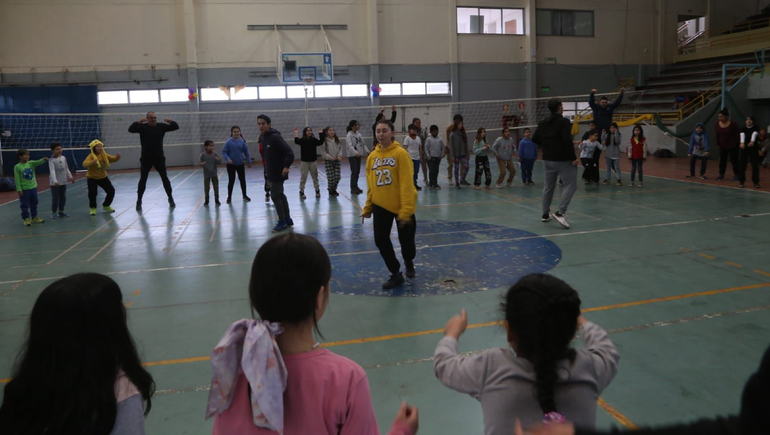 El cierre de las actividades de las colonias de vacaciones en el Parque Central.