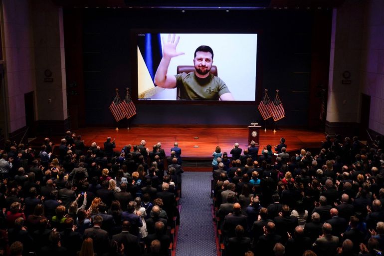 El desgarrador video que presentó Zelensky ante el Congreso de EE.UU.