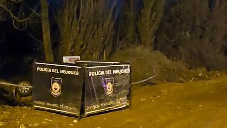 Policía estuvo en el lugar y cercó el sitio de la tragedia donde falleció una persona.
