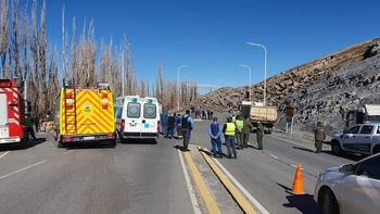 desmoronamiento cerro virgen chos malal
