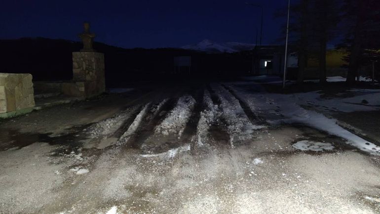 El temporal de nieve continua afectando la provincia.&nbsp;