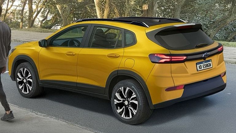 El render que trascendió del SUV del Chevrolet Onix. Foto: KDesign AG. El render que trascendió del SUV del Chevrolet Onix. Foto: KDesign AG.