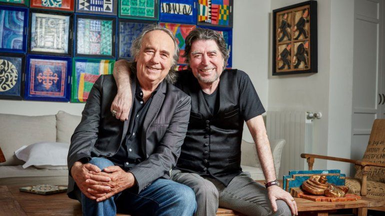 La Peña de Morfi visita a Sabina y a Serrat