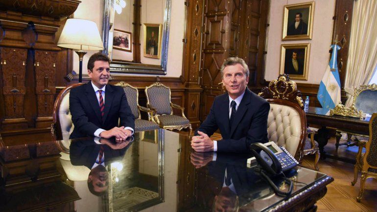 Mauricio Macri recibió a Sergio Massa.&nbsp;