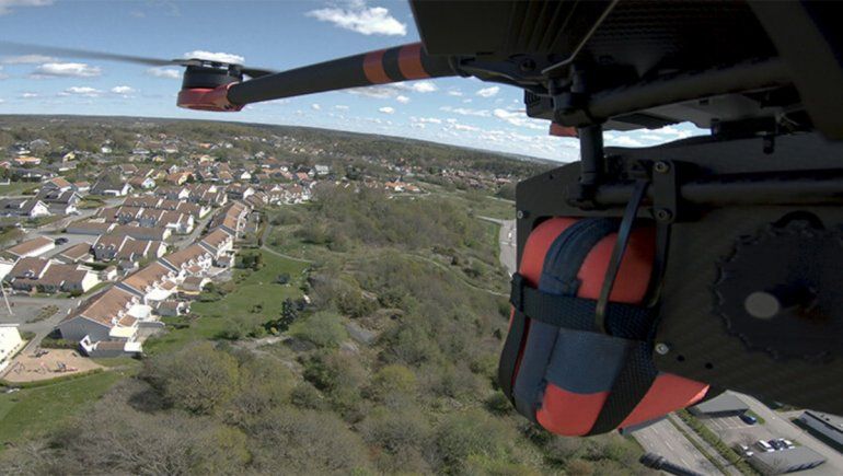 Un dron ayudó a salvar a un hombre infartado en Suecia