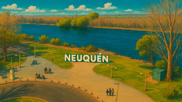 El estilo Ghibli llegó a Neuquén: espacios icónicos de la ciudad con un toque mágico