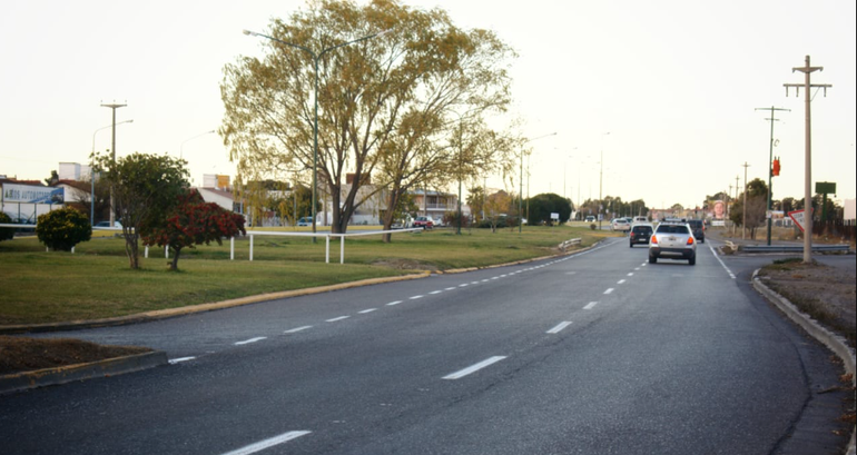 La Doble Trocha que une Rawson y Playa Unión. La Doble Trocha que une Rawson y Playa Unión. 