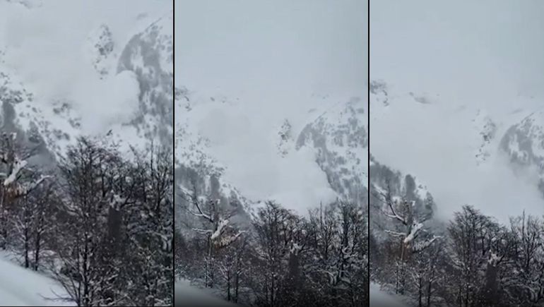 Video: la impresionante avalancha en una pista del Cerro Bayo