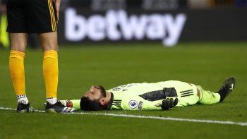 Rui Patricio, el arquero del Wolverhampton de Inglaterra. Rui Patricio, el arquero del Wolverhampton de Inglaterra.