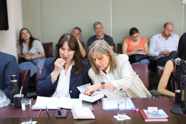 Claudio Domínguez repartió bombones a los presentes de la comisión, a modo de chiste, y comieron todos. Incluso la presidenta a cargo, Zulma Reina. Claudio Domínguez repartió bombones a los presentes de la comisión, a modo de chiste, y comieron todos. Incluso la presidenta a cargo, Zulma Reina.