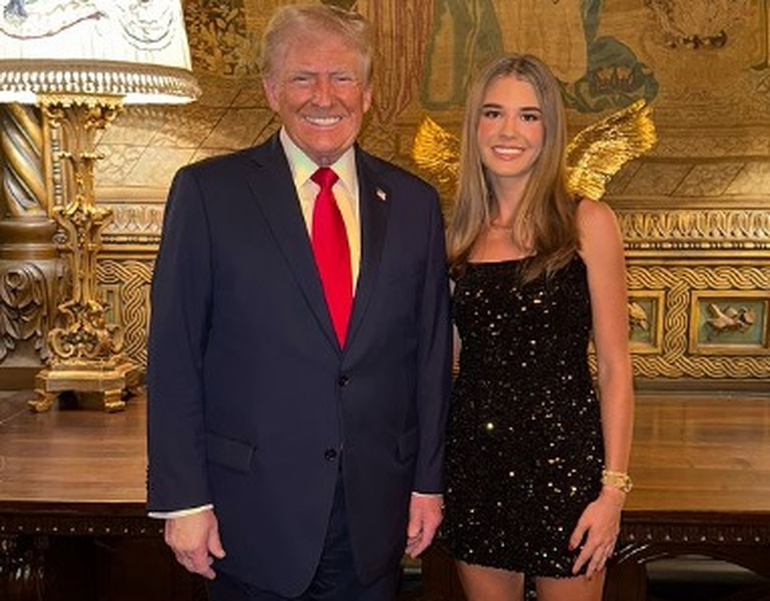 Kai junto a su abuelo, Donald Trump Kai junto a su abuelo, Donald Trump