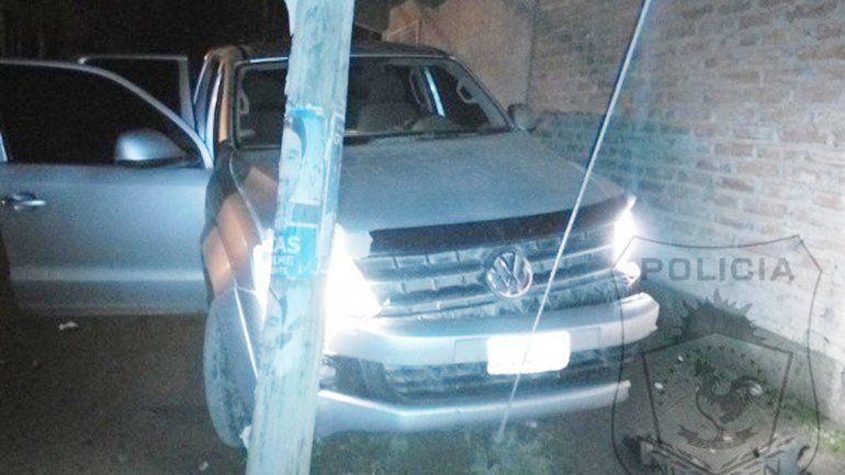 La camioneta en la que iban los ladrones fue robada en Bahía Blanca.