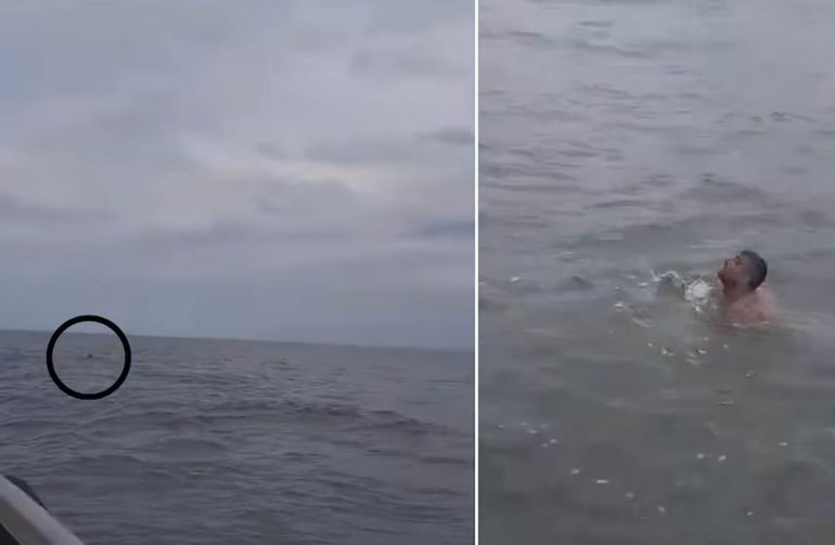 Milagro en Mar del Plata: turistas rescataron a una persona que se ahogaba en medio del mar