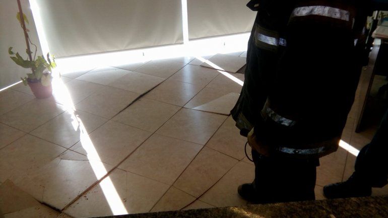 El detalle del piso de los consultorios de San Agustín.