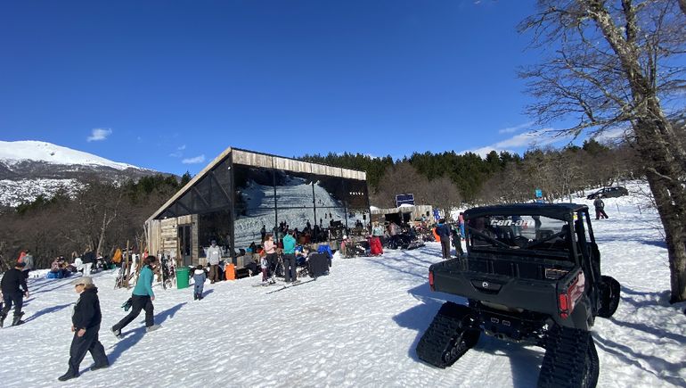 El refugio del centro de esquí de Lago Hermoso. El refugio del centro de esquí de Lago Hermoso.