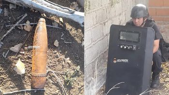 Refaccionó su casa y encontró un misil en la pared: lo hicieron explotar